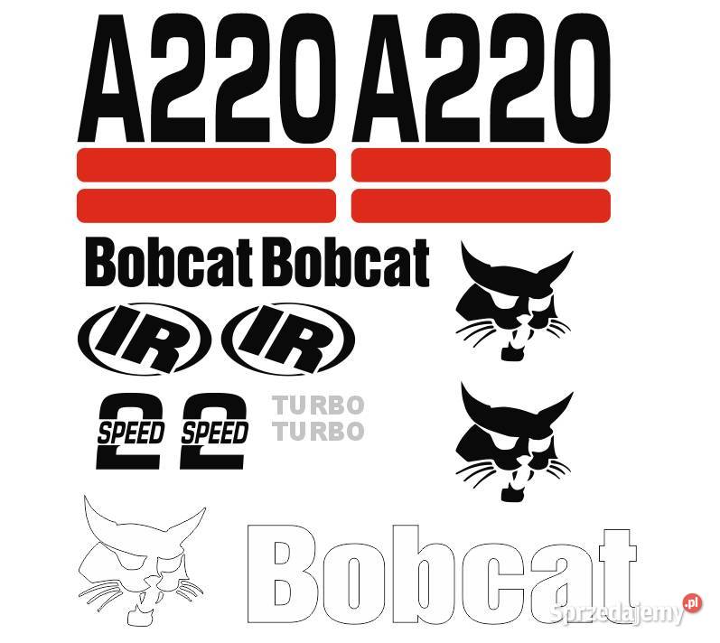 Naklejki Bobcat A220 super mocne zamienniki kujawsko-pomorskie Bydgoszcz