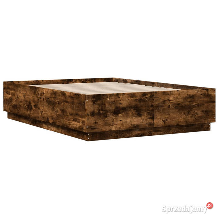 Rama łóżka z LED przydymiony dąb 140x190 Warszawa