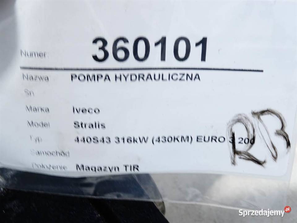POMPA HYDRAULICZNA LIWA UKŁAD CIŚNIENIOWY ciężarowe