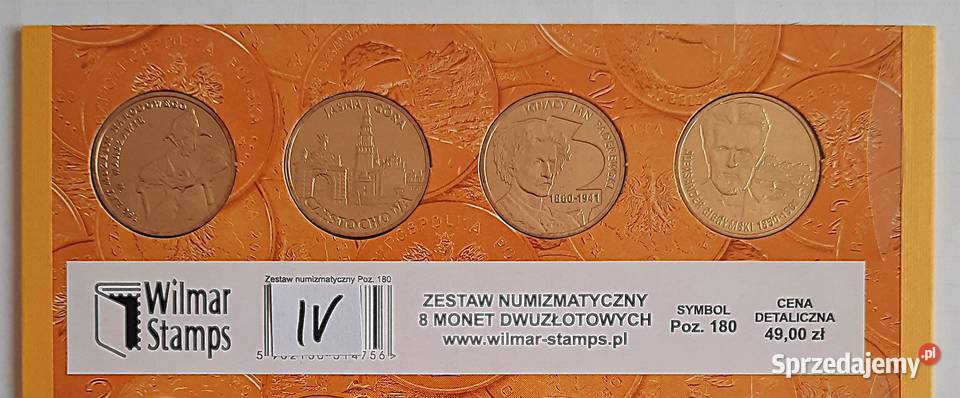 Monety kolekcjonerskie 2 złote zestaw IV Gliwice sprzedam