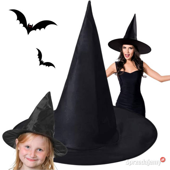 Kapelusz czarownicy halloween wiedźmy strój Biała Podlaska