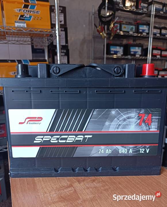 Akumulator SPECBAT 74Ah 640A EN DARMOWY Dowóz osobowe Rusocin