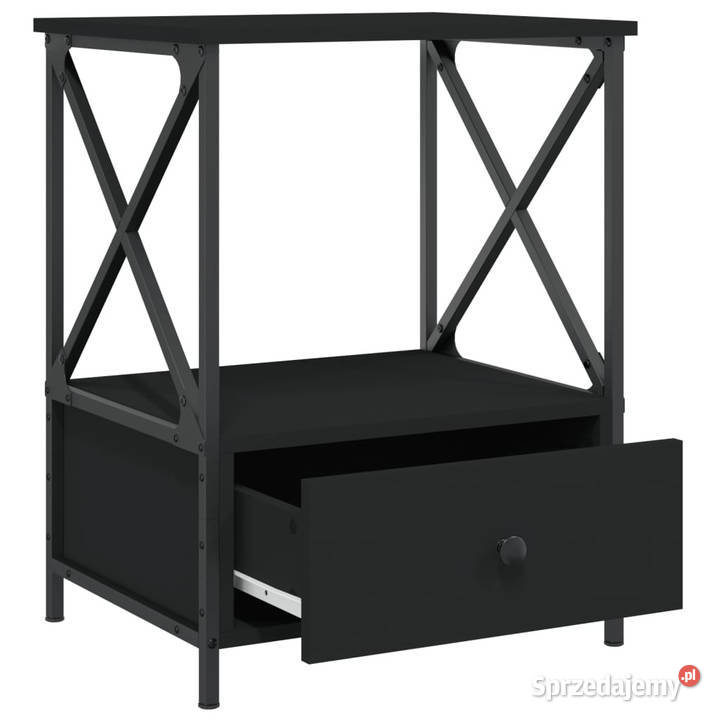 Stoliki nocne 2 czarne 50x41x65 WM826084 mazowieckie Warszawa sprzedam