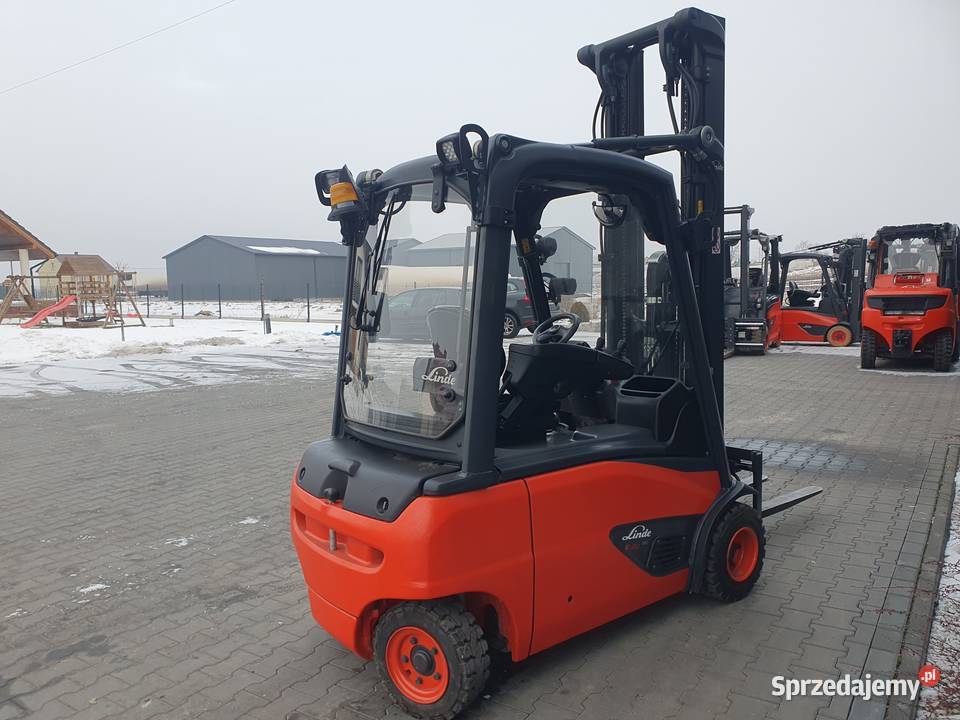 Wózek LINDE E20 4 sekcje Triplex 607m Przesuw Proszowice