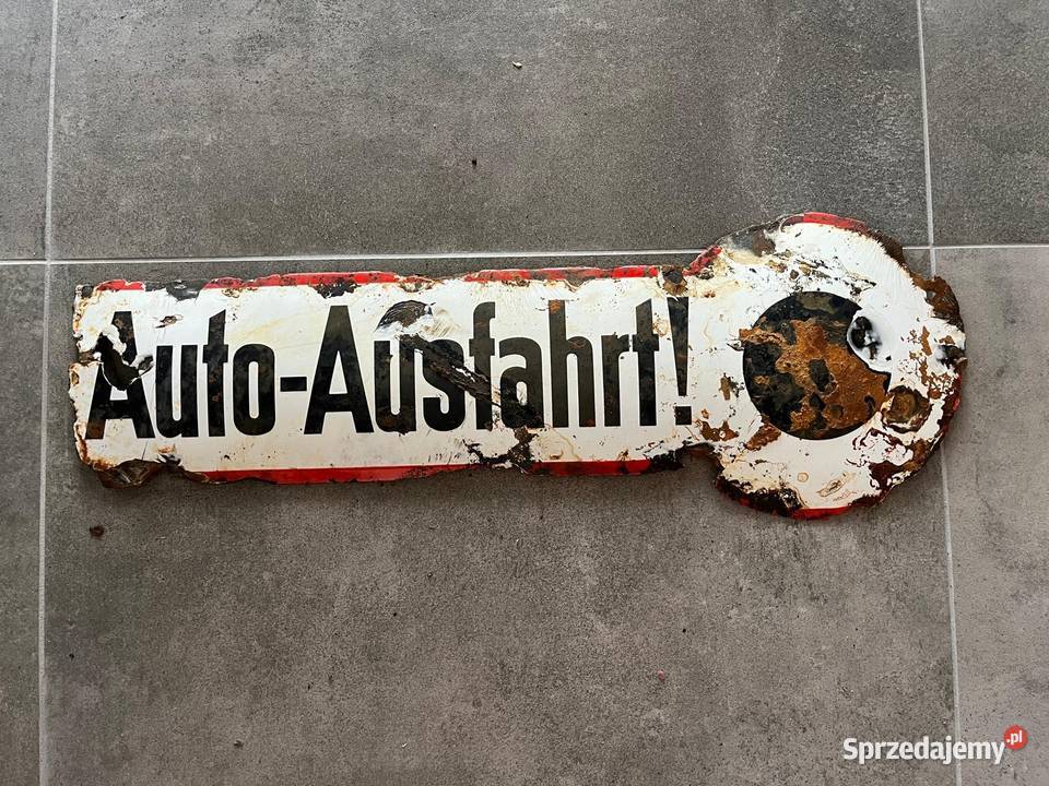 tabliczki auto ausfahrt