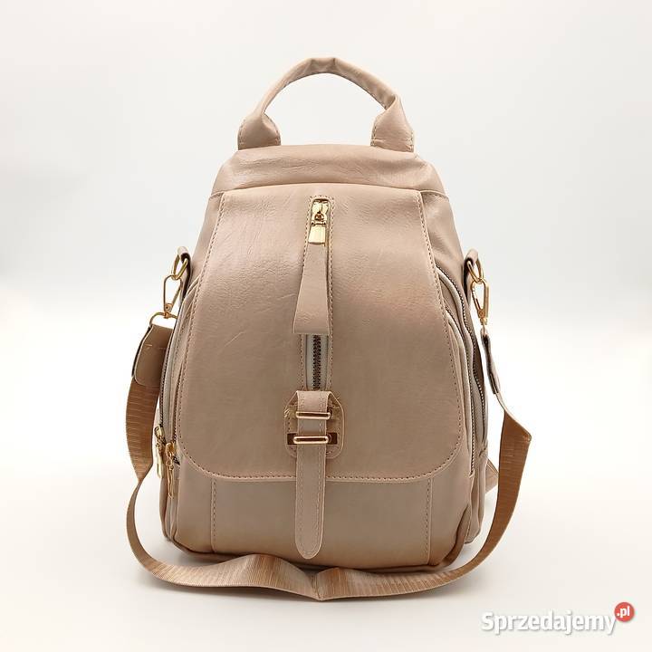 Plecak damski skórzany z klapą Mochila Bolsos Zawiercie