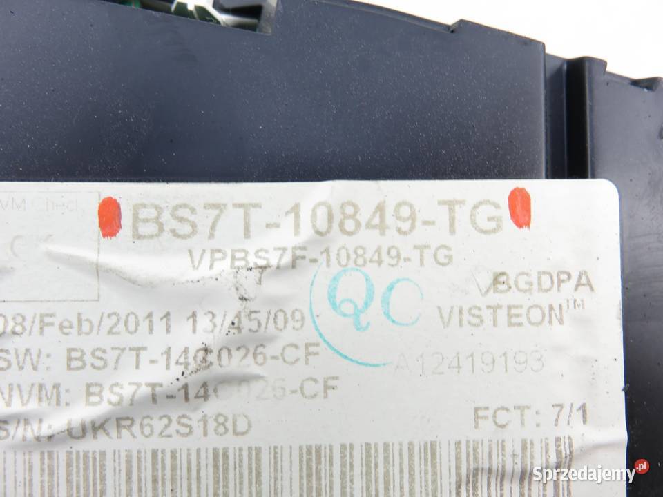 LICZNIK FORD S I 16 EcoBoost BS7T10849TG osobowe sprzedam