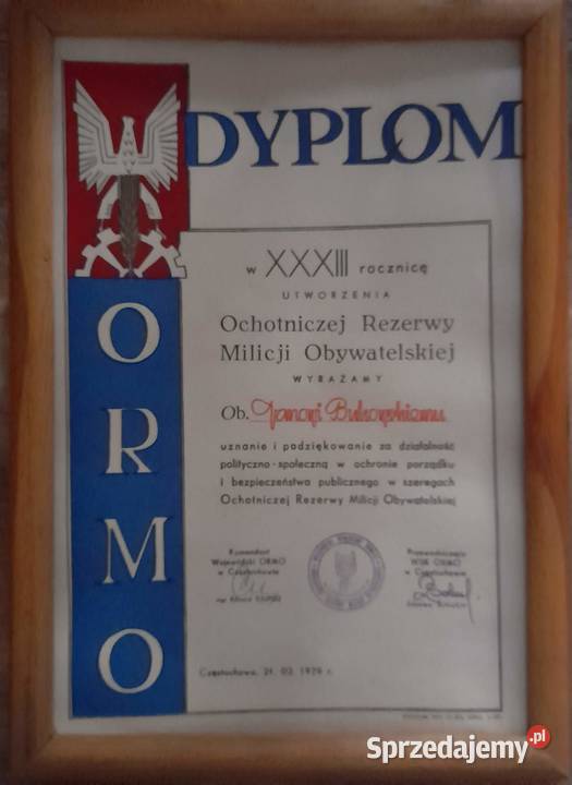 ORMO Ochotnicza Rezerwa Milicji Obywatelskiej wielkopolskie Solec