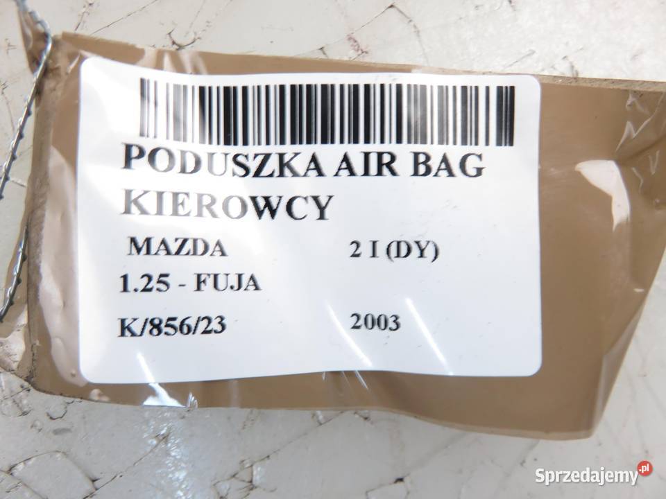 PODUSZKA KIEROWCY MAZDA 2 I DY DE6057K0097 sprzedam