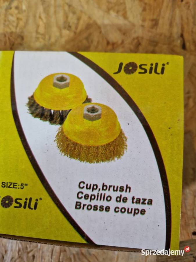 Szczotka druciana czołowa 125mm stalowy drut Głogowa