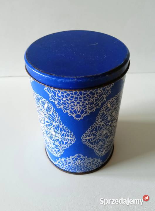 Stara puszka pudełko z PRLu vintage Łódź