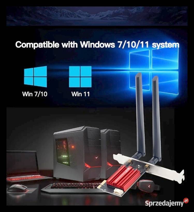 WiFi Bluetooth nowa karta do komputera