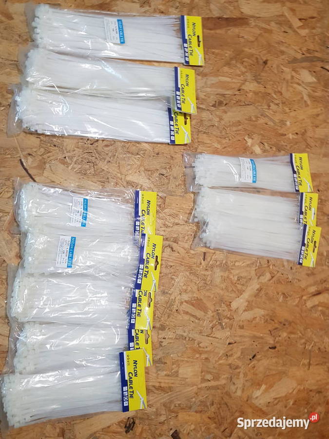 Opaski zaciskowe Standard 300250200 mm Białe Ręczne Głogowa sprzedam