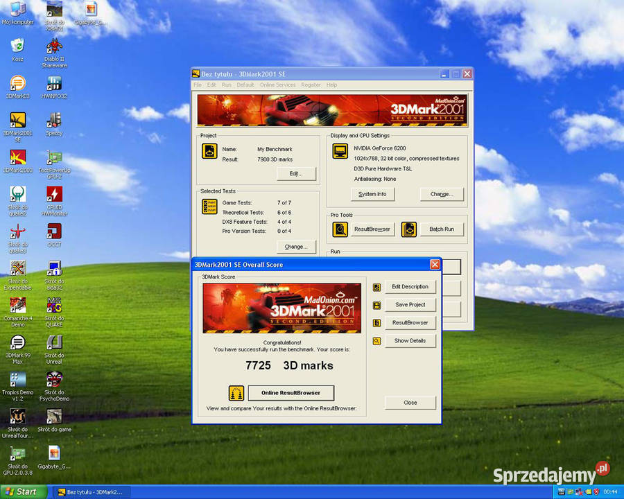 Gigabyte Geforce 6200 512MB 64bit DDR AGPx8 512GB Komputery i Akcesoria Cielądz sprzedam