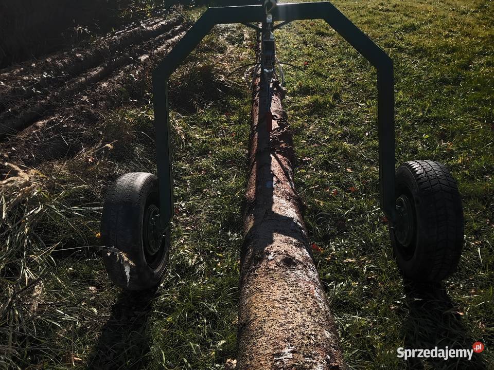 Wózek transportowy do drewna kłód drzew solidny nieuszkodzony Różanka