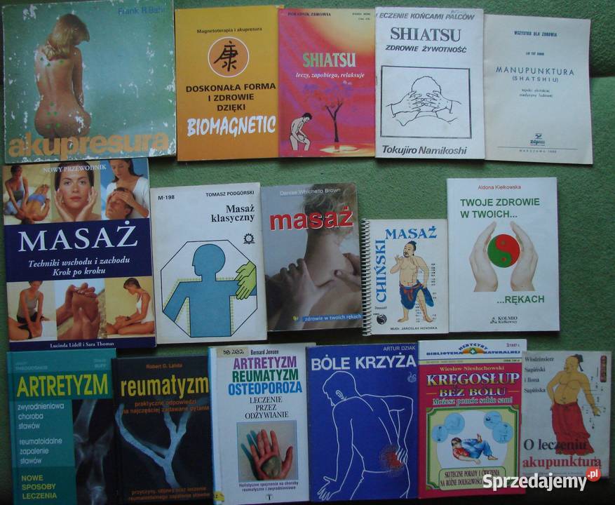 Kręgarstwo masaże akupresura książki mazowieckie Radom