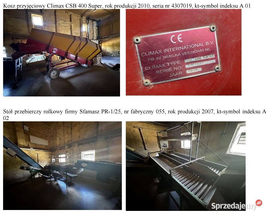 Linia technologiczna Obrażejowice