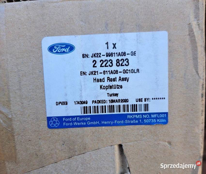 Zagłówek Ford Transit Custom V362 2223823