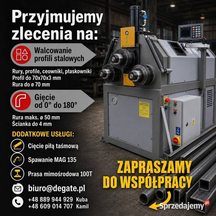 Walcowanie Profile stalowe rury stalowe Wrocław