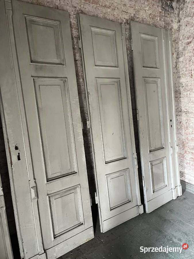 Drzwi zewnętrzne stare zabytkowe Łomianki