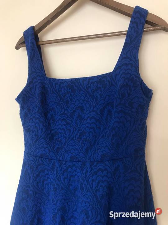 Kobaltowa sukienka na ramiączkach Hajnówka