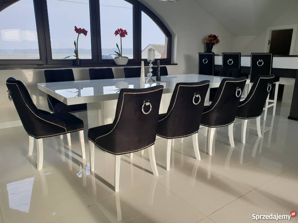 Pikowane hampton glamour krzesło z kołatką Bydgoszcz