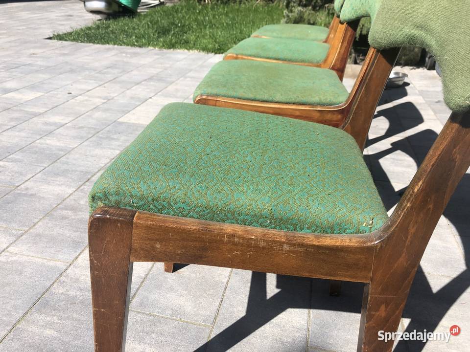 Krzesła PRL Motylek typ 296 4 sztuki stare