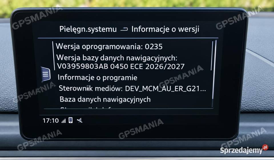 Audi MHS2 mapy Europy 2027 aktualizacja Nowość Aleksandrów Łódzki