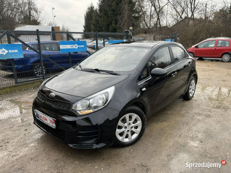 Kia Rio 12 1WŁ Klima Isofix Bez Rdzy Stan czarny Motoryzacja Częstochowa
