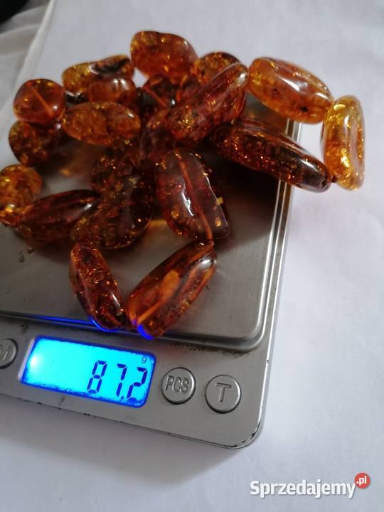 Naszyjnik Bursztyn bałtycki 87gram sprzedam