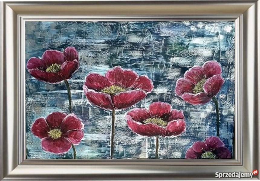 Obraz abstrakcja Maczki Dekoracje i ozdoby Lublin