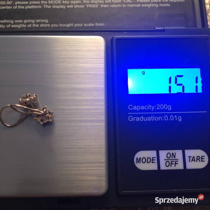 Złote kolczyki 585 z cyrkonią