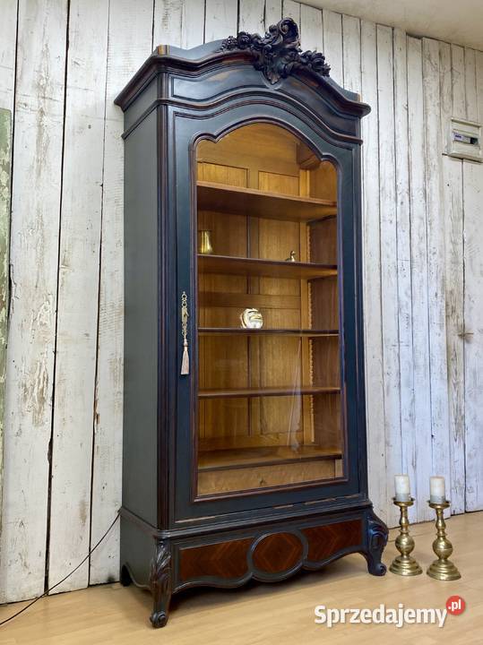 BIBLIOTEKA witryna antracyt Louis XV Francja 110cm Warszawa