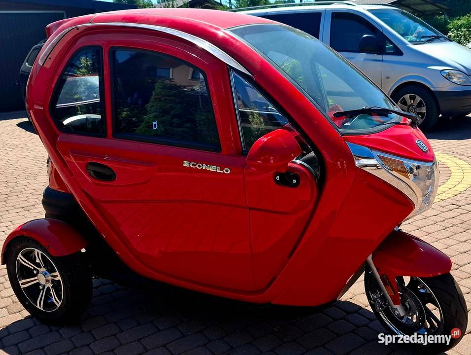 Skuter elektryczny kabinowy trójkołowy Econelo nieuszkodzony Krasnobród sprzedam