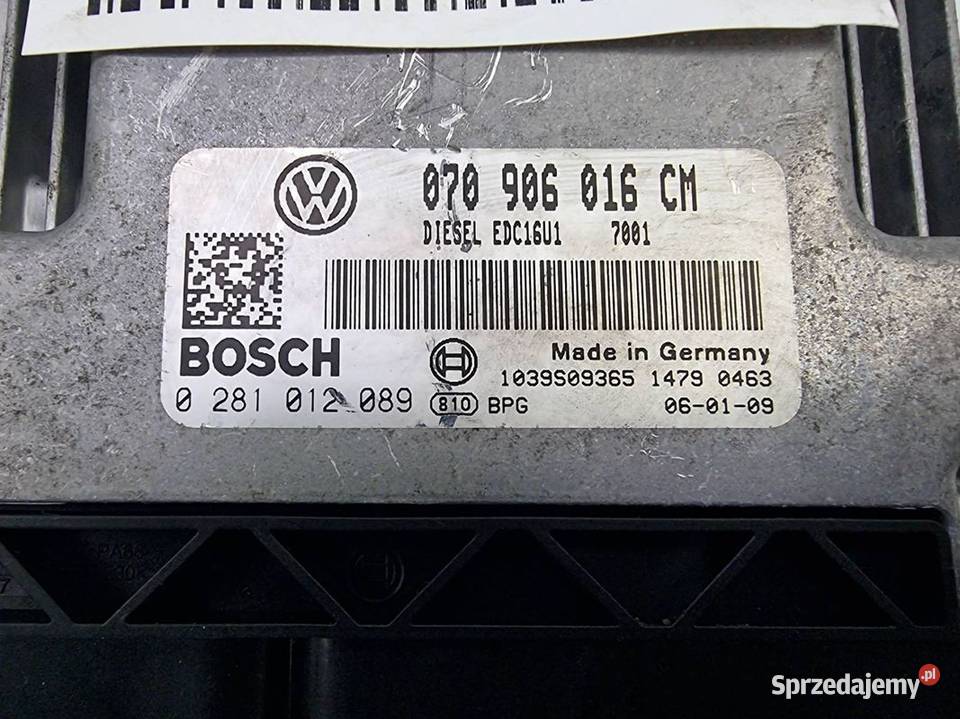 KOMPUTER VOLKSWAGEN PHAETON LONG 070906016 Pozostałe kujawsko-pomorskie Lipno sprzedam