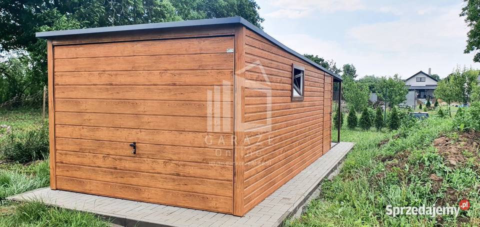 GARAŻ BLASZANY 3m x 6m spad tył Brama wiata Sprzedaż Tarnów sprzedam
