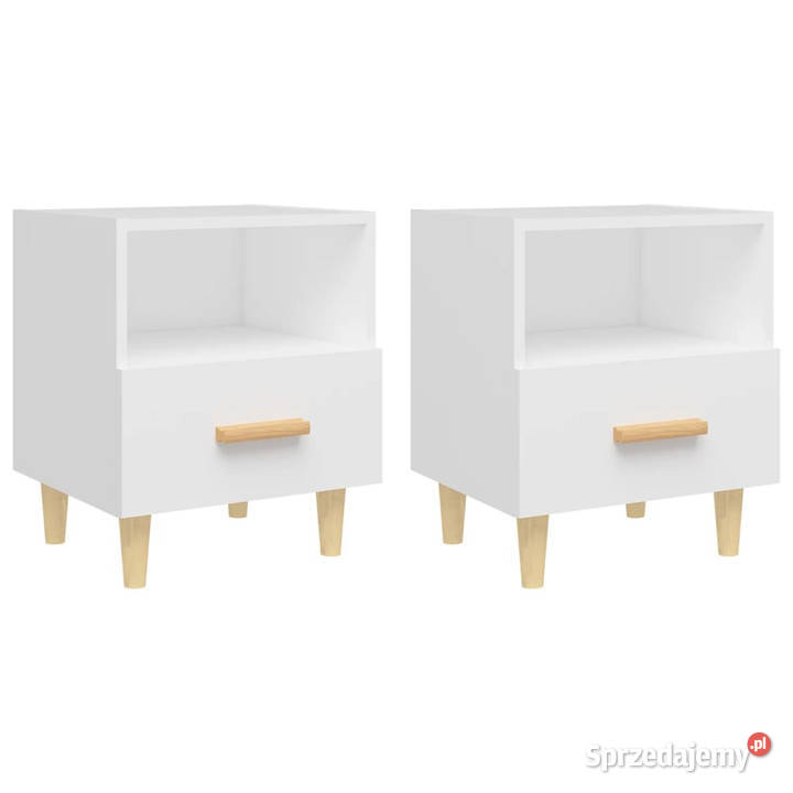 Szafki nocne 2 białe 40x35x47 WM812007 Warszawa
