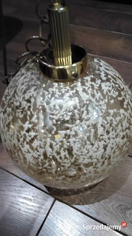 Lampa Wisząca SAKU Szklana Kula Vintage lata Nowa Sól sprzedam