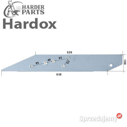 Płoza długa HARDOX 110222P części do pługa Suwałki