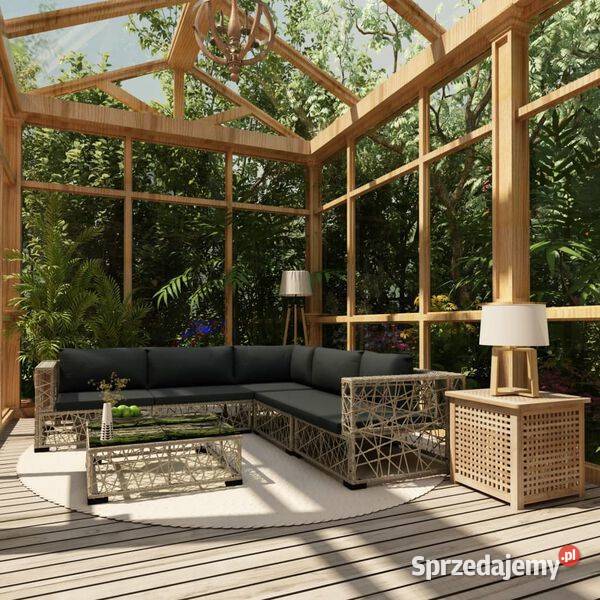 vidaXL 6cz zestaw wypoczynkowy do ogrodu