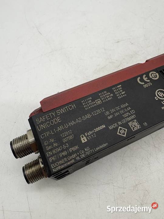 Euchner CTPL1ARUHAAZSAB 122812 Safety switch Warszawa sprzedam