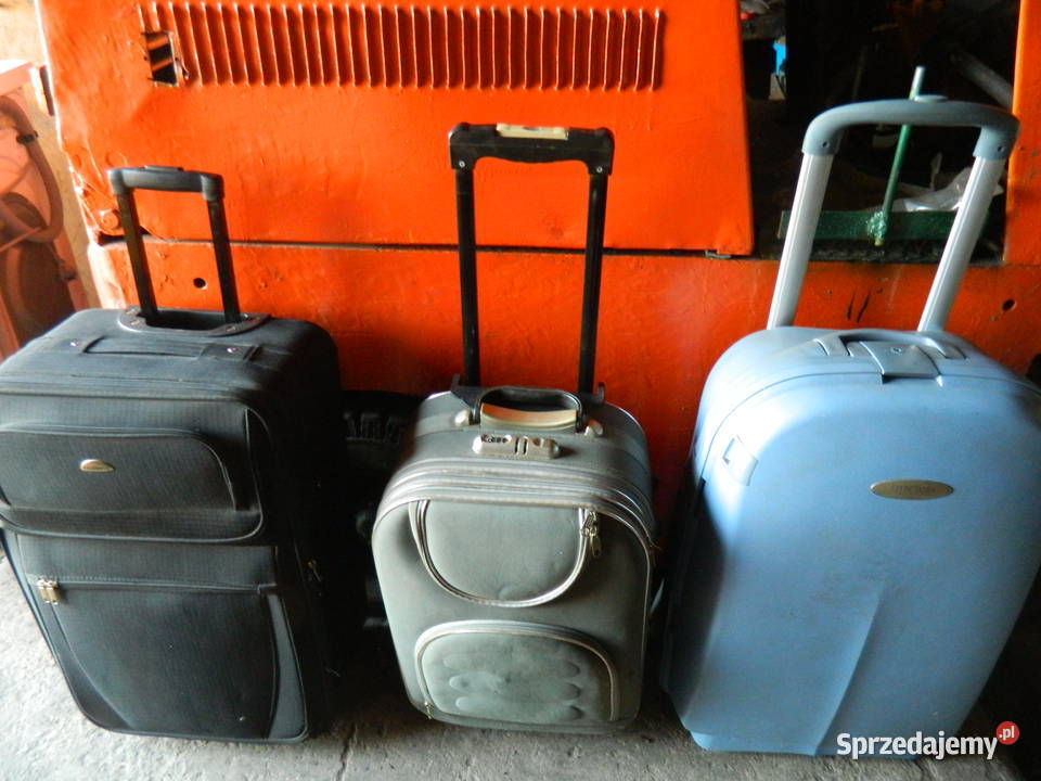 SPRZEDAM 3 WALIZKI PODRÓŻNE UŻYWANE CENY 100 Biała sprzedam