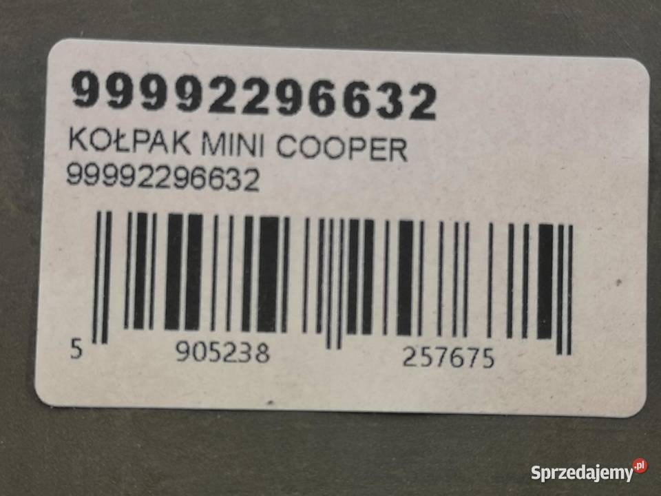 KOŁPAK 15 MINI COOPER ONE 20062011 26091917