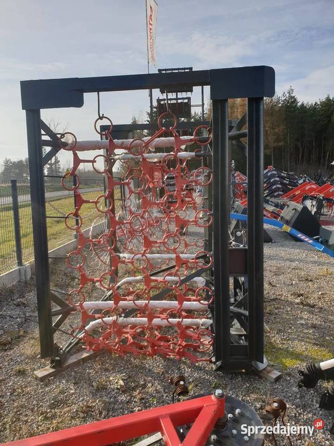 Włóka ŁąkowoPolowa MetalTechnik 4m4 rzędy2025r Lidzbark sprzedam