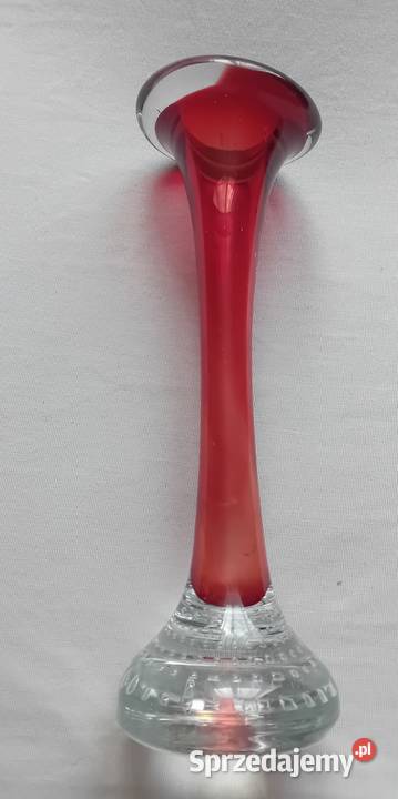 Wazon Vintage na 1 kwiat Aseda Glasbruk Szwecja Koźminek