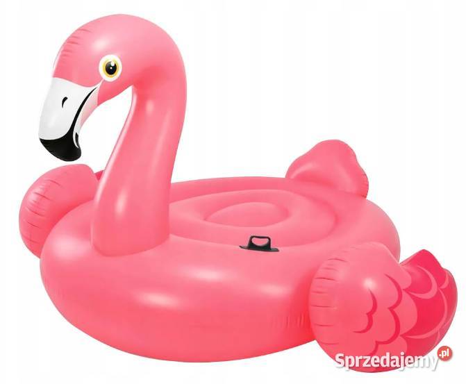 DUŻY DMUCHANY FLAMING do PŁYWANIA MATERAC Warszawa