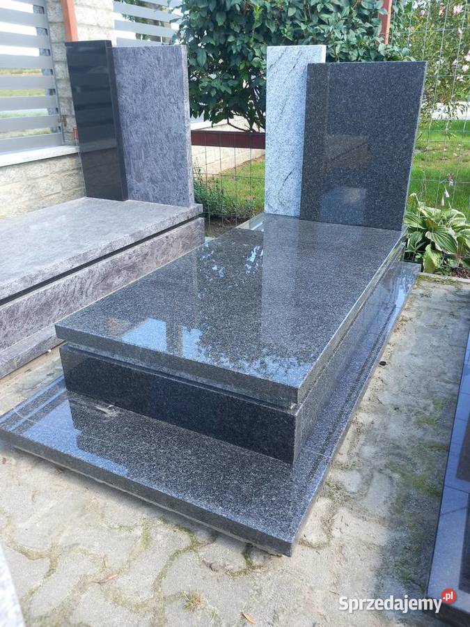 Nagrobek ziemny granit Impala 190 x 90 Strzegom dolnośląskie