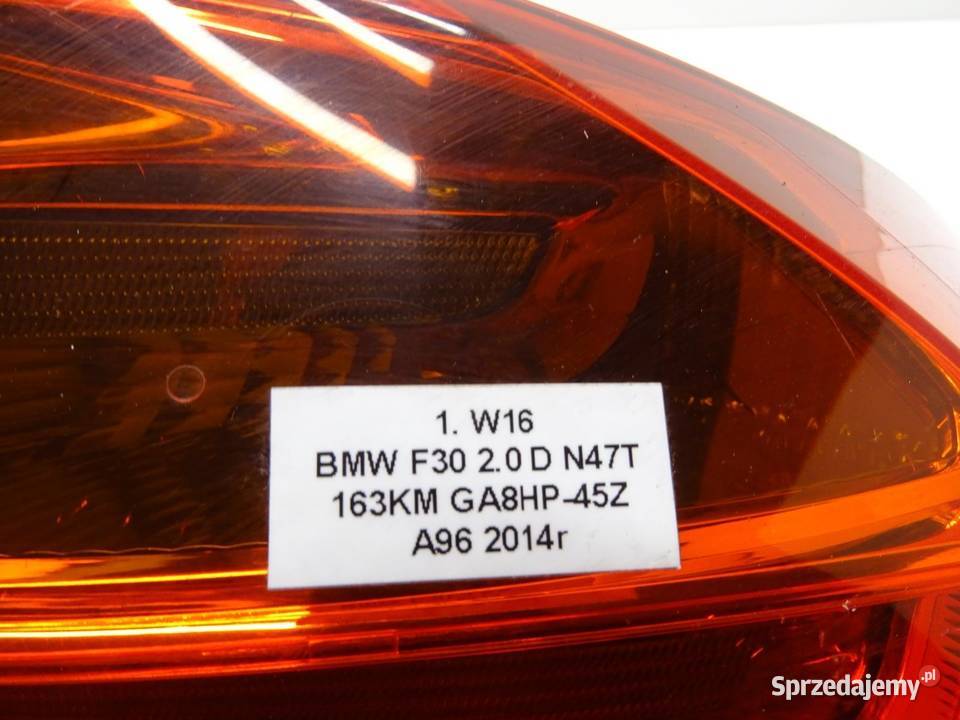 LAMPA PRAWY TYŁ PRAWA TYLNA W BŁOTNIK LED BMW osobowe
