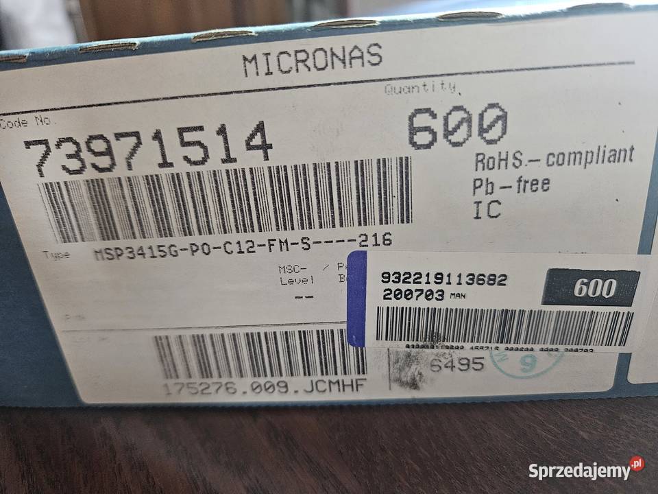 Układ MSP4315G C12 FM pomorskie Kwidzyn