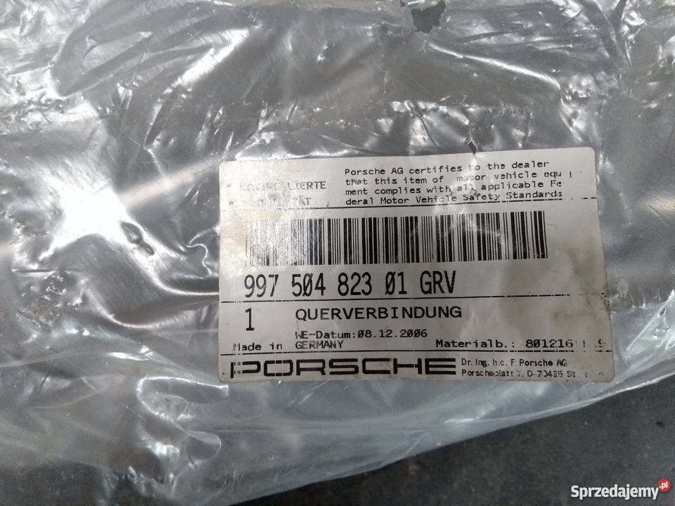 Poprzeczka łącząca Porsche 997 podkarpackie Pilzno